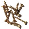 Wood Screws Zinc Plated Yellow M3 Long 1 inch 3.5