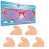 GMS Optical Ultra-Thin Quality Adhesive Halfmoon Felt Nose Pads -