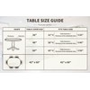 UMINEUX Round Fitted Vinyl Tablecloth with Elastic Edged & Flannel