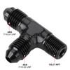 Podavelle 4AN Male Flare Tee to 1/8 NPT on Run