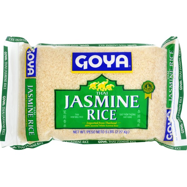 Goya Foods Jasmine Rice, 5 Pound (Pack of 8)