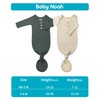 Baby Noah Newborn Knotted Gown Set with Hat and Headband