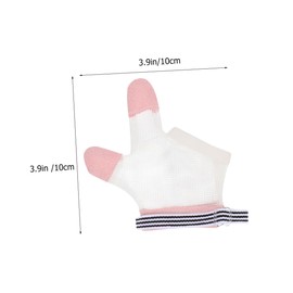 Kisangel 1 Pair Thumb Stop Gloves Finger Guard Gloves for Nail Biting Deterrent Skin Friendly and Breathable Material for Home and Outdoor Use