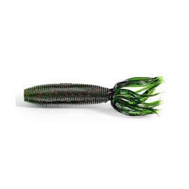 Fat 4 Inch Soft Plastic Solid Tube Bait 92F10 Pack 196 Pumpkin with Green Black Fishing Lures Bass Jigging Bait Jig Lure Weedless Soft Plastic Swimbait Accessories Freshwater