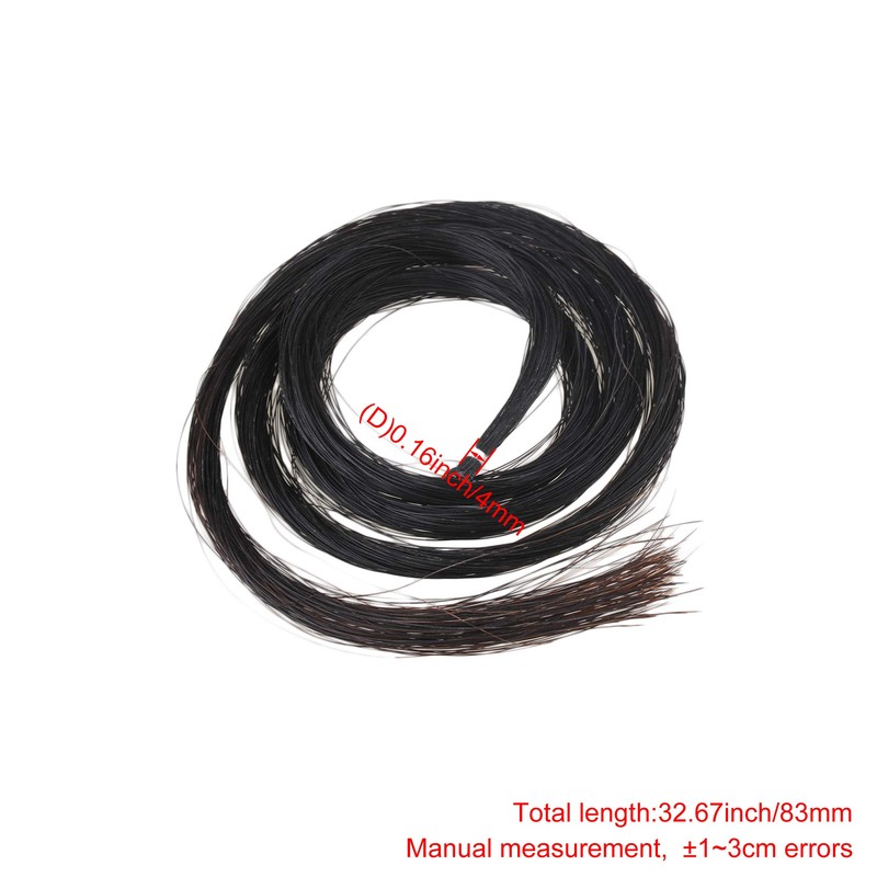 Yibuy 32" Black Professional Violin Bow Hair For Violin Musical