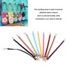 10Pcs Leather Bag Handles 12.2in Long 0.4in Wide Cattlehide Metal