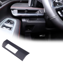 Headlight Switch Panel Cover Trim 1PCS Compatible with Corvette C8 Stingray 2020-2023 Steering Wheel Left Side Storage Slots Panel Cover Trim (ABS Carbon)