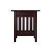 Atlantic Furniture Mission End Table, (20" x 20"), Espresso