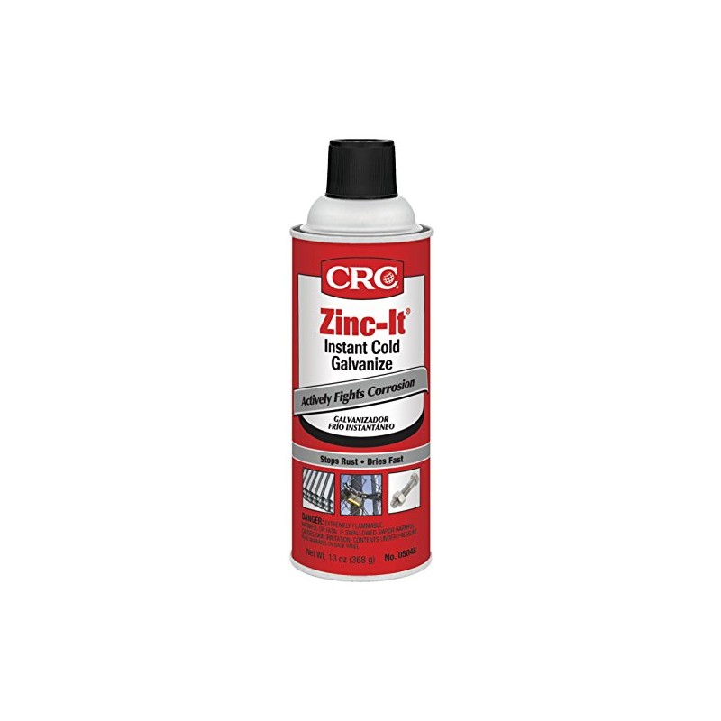 CRC 05048 Zinc-It Instant Cold Galvanize - 13 Wt Oz,Gray