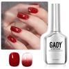 GAOY Glitter Gel Nail Polish, 16ml Sparkly Red Jelly Gel