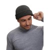 choshion Wool Short Fisherman Beanie for Men Women, Double Cuffed