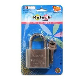 Padlock Key Lock Door Latch Security Device 5x7.5cm 2ea