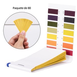 Papel de Prueba de PH,80 tiras de papel para medir los papeles indicadores de prueba de pH 240 piezas (3 PAQUETES)