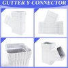 Niuohoy Gutter Y Downspout Connector, Gutter Y Connector, Square Downspout