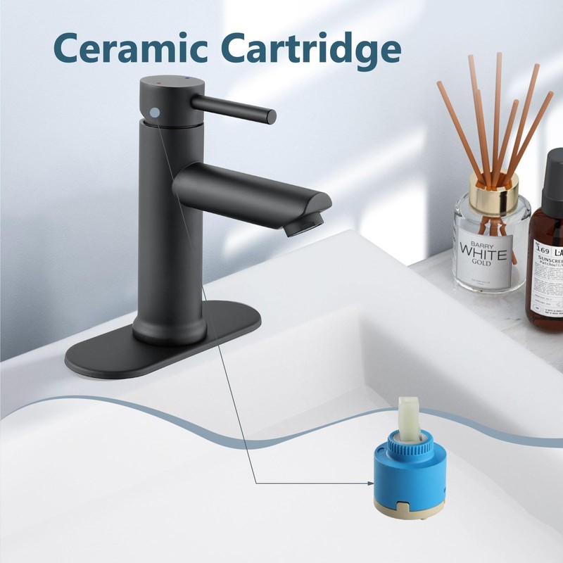 Aolemi Bathroom Faucet Single Hole,Single Handle Bathroom Sink Faucet with