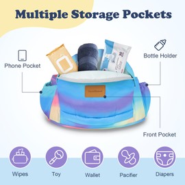 YooxArmor Baby Hip Carrier‌ - Infant Toddler Hip Seat for 0-36 Months (0-66 lbs) Adjustable Waistband, Breathable Mesh & Enhanced Safety, Side-Carry & Front Carry Options (Leaves)