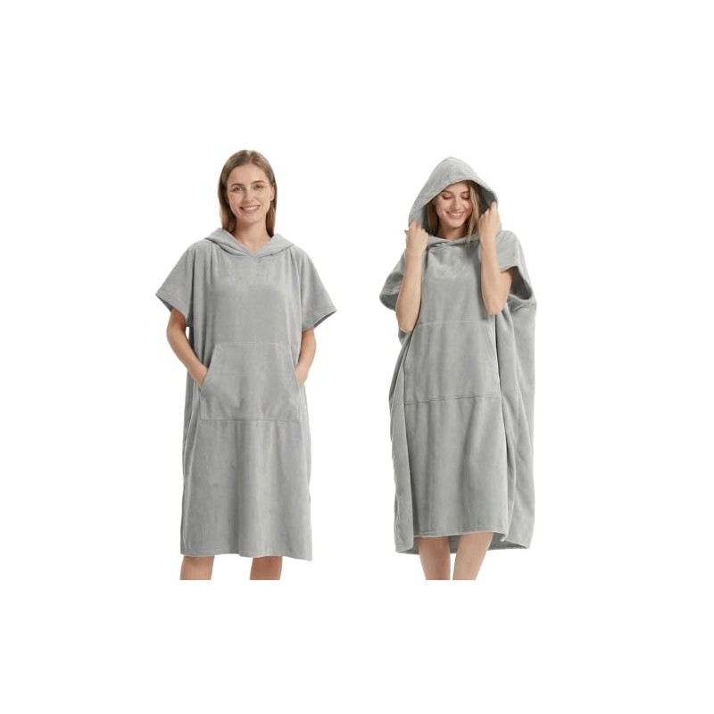 Poncho de Surf con Capucha de Microfibra, Poncho de Secado
