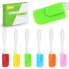 CeroDimo 6-Piece Mini Silicone Spatula Set - Heat Resistant Non-Stick