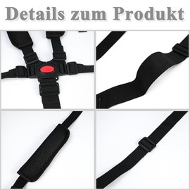 NISENTIA Tripp Trapp 5 Point High Chair Adjustable Safety Belt for Pushchairs