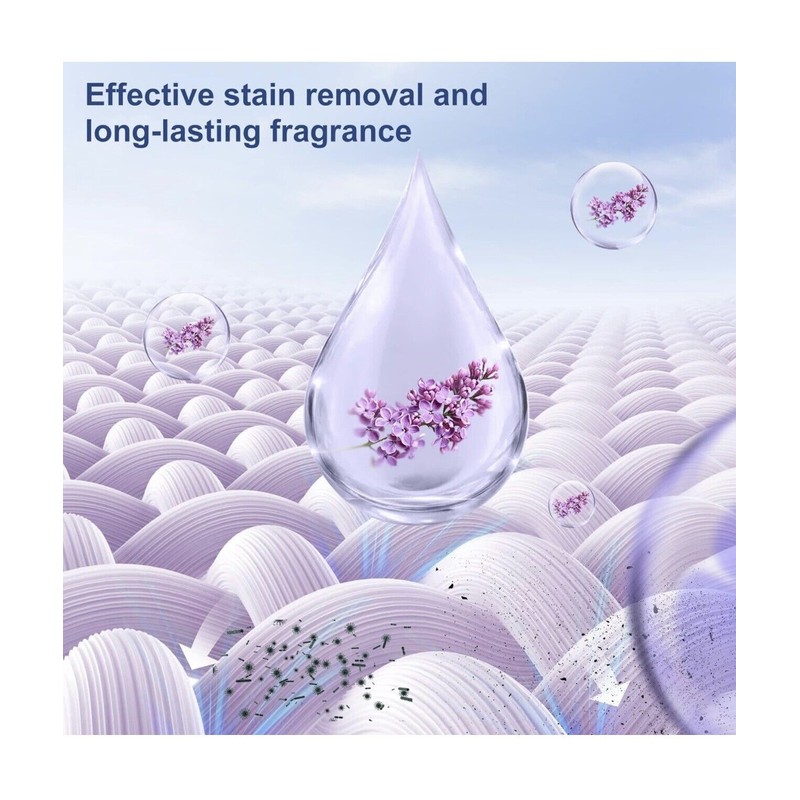 Zimwin Sustainable Laundry Detergent Sheets: Lavender Scent Eco-Friendly 200 Loads
