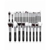 Kit 30 Pcs Para Maquillaje Profesional Color Negro
