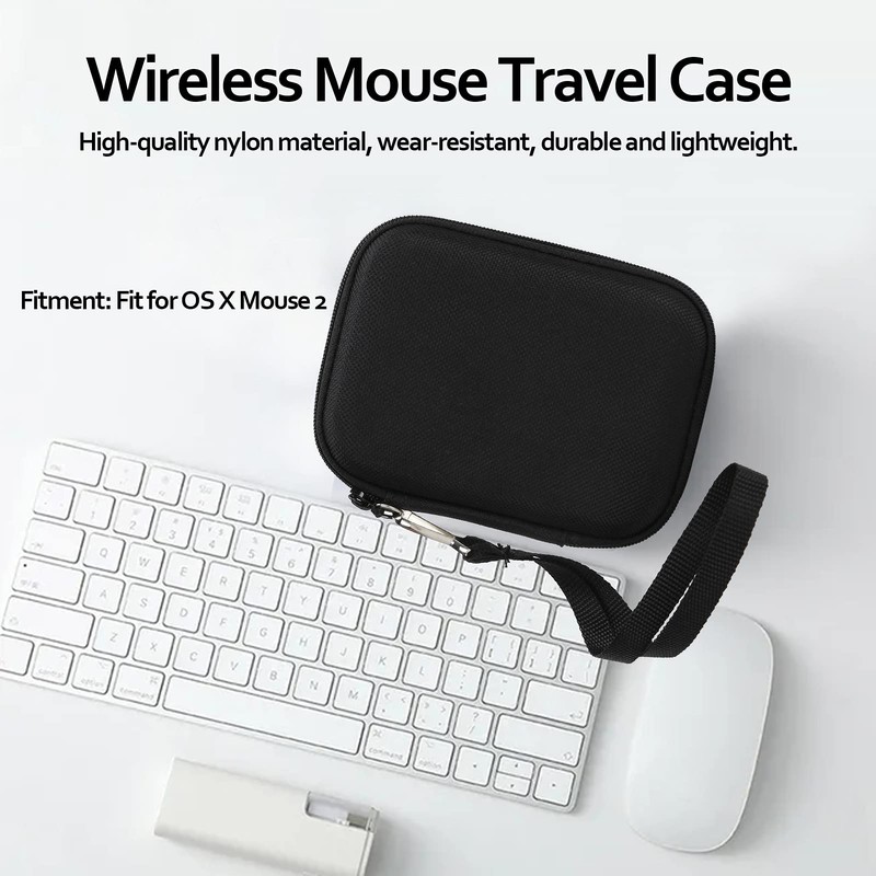 ASHATA Estuche Rígido para Magic Mouse2, Estuche Portátil para Mouse