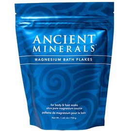 Ancient Minerals - Escamas de baño de magnesio de cloruro de zechstein puro y genuino, bolsa de suplemento de magnesio resellable que superará a las s