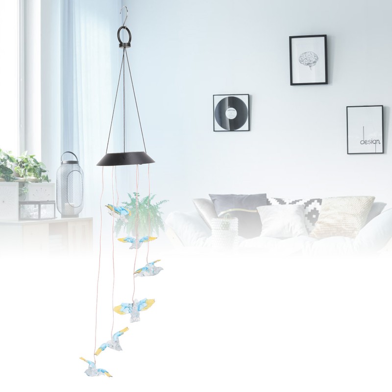 Solar Wind Chimes Light Outdoor Waterproof LED Solar Eagle Wind