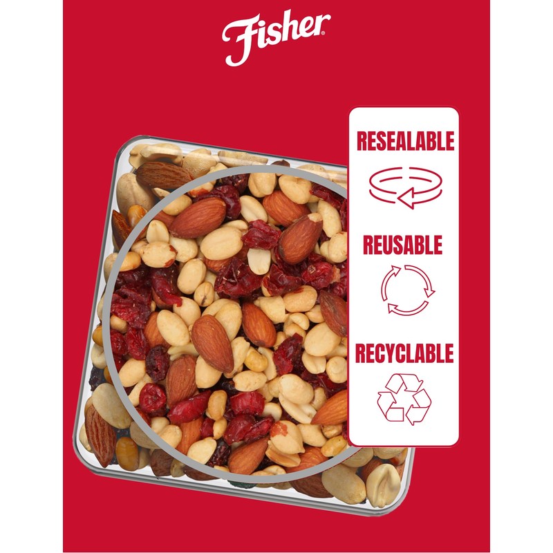 Fisher Snack Hunger Fighter Bulk Trail Mix, 38 oz (Pack
