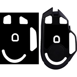 For Razer Razor Basilisk V3 Pro Mouse Sole Mouse Feet [NOUKAJU] Gaming Mouse Replacement for Razer Basilisk V3 Pro, Round Edge, Heavy Duty, Ultra Low Friction (White) (Set of 1)