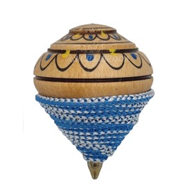 Sicilia Bedda Sicilian Trotaola in Various Colours Made of Wood, Fantastic Set for Small and Large, 8 cm, 100% Sicilian Product (Decorated)