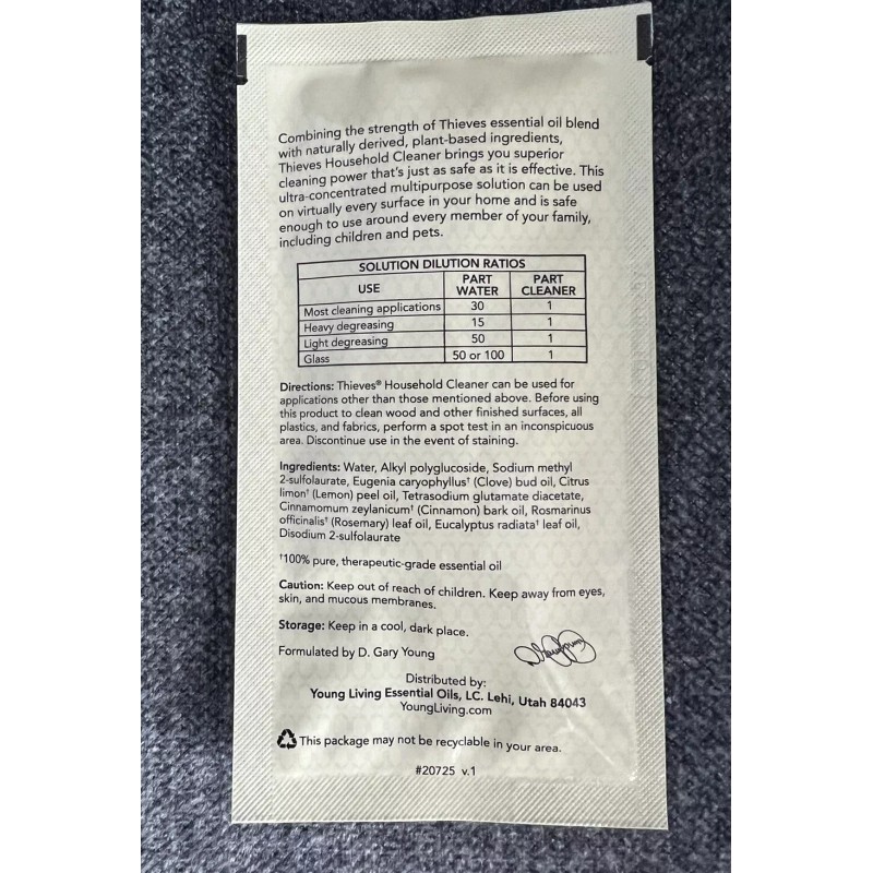 Young Living ~ Thieves Household Cleaner 1 fl oz Single