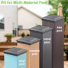12 Pack Pyramid Aluminum Post Caps for 4x4 Wood Posts