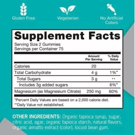 Qunol Magnesium Citrate Extra Strength 250 mg, 150 Gummies