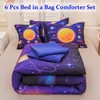 Tasselily Full Size Comforter Sets for Boys, Space Bedding Set