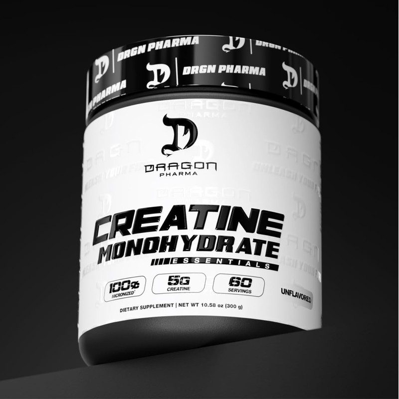 DRAGON PHARMA Creatine Monohydrate, Aid Muscle Recovery, Post-Workout Supplement, Antioxidant