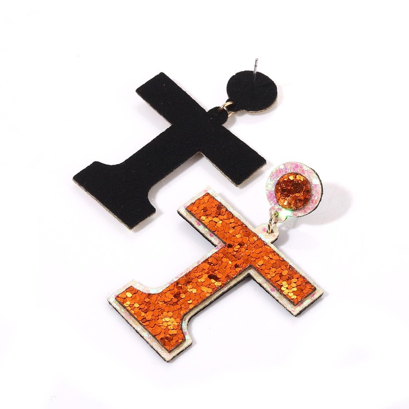 Game Day Earrings Football Sports Glitter Lighteright Game Day Letter