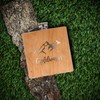 Spruchreif Stainless Steel Hip Flask with Engraving | Wooden Hip