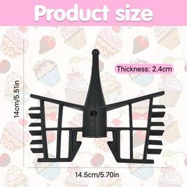 Bogoro Accessories Stirrer Mixer, Food Safe Mixer Accessories Replacement Parts, Butterfly Food Safe Accessories, Whisk with Butterfly, Ideal for Preparing Creamy Desserts