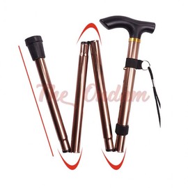 The Ondam Foldable Pole Stick Mountaineering Stick Tantan Stick hiking stick silver