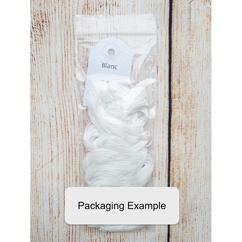 CXC Blanc Warm White Cross Stitch Thread Cone, Colour Matches