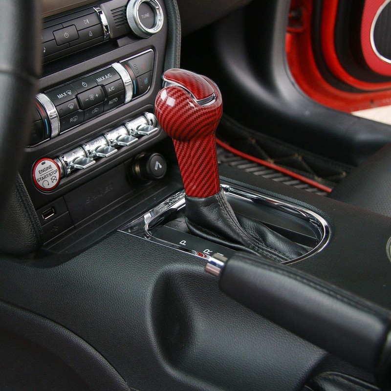 JeCar Gear Shift Knob Cover Trim for Ford Mustang 2015