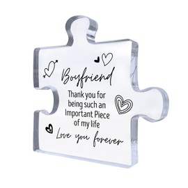 Red Ocean Special Boyfriend Gift For Birthday Anniversary Love You Forever Acrylic Puzzle Piece Gift For Boyfriend Gift For Him Romantic Gifts For Boyfriend Gift For Christmas Thank You Gift