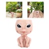 Head Planter Resin Unique Succulent Flower Pot Open Eyed Alien
