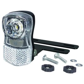 Captain Stag Y-4886 Bicycle Headlight, LED Basket Light, Front Use, Auxiliary Light, Easy to Remove, Black