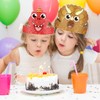 Muorruo 12 Pieces Dinosaur Party Hats for Kids, Paper Headbands,