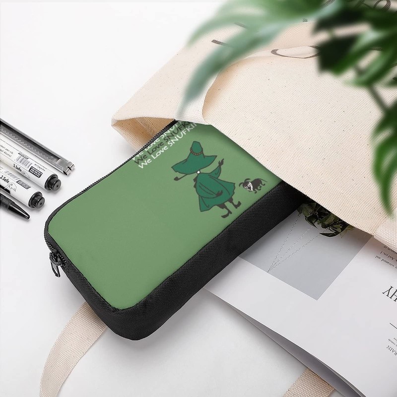 Moomin Snafkin Pencil Case, Large Capacity, Pencil Case, Multifunctional, Stylish,