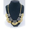 Inc Gold-Tone Resin Hearts & Fringe Statement Necklace, 18 +