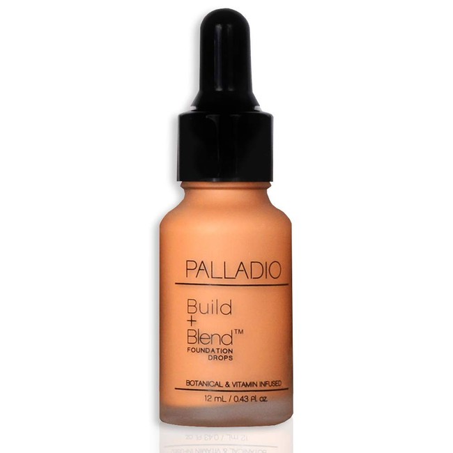 Palladio Build + Blend Foundation Drops Warm Caramel 0.43 Ounce