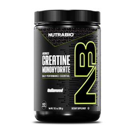 NutraBio Pure Micronized Creatine Monohydrate Powder Supplement, Unflavored, (300 g) - Supports Bulk Muscle Energy, Recovery, and Strength - HPLC Tested Creatine Powder Supplement for Men and Women